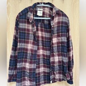 American Eagle Outfitters Multicolor Plaid Shirt